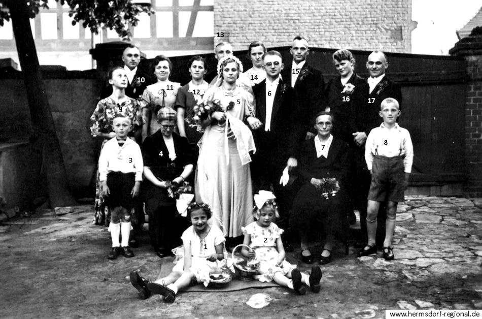 16.05.1937 Hochzeit Else Hühn & Hans Thonfeld 